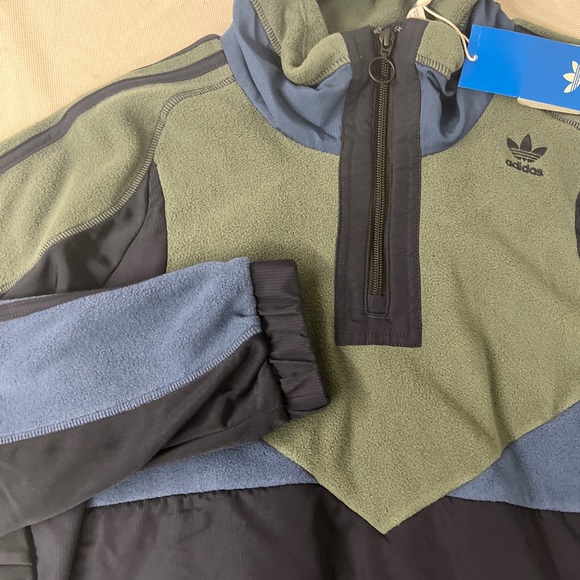 {ED5735} ADIDAS ORIGINALS STANDARD PT3 20 JACKET Fleece colorblock pullover soft - Picture 3 of 12